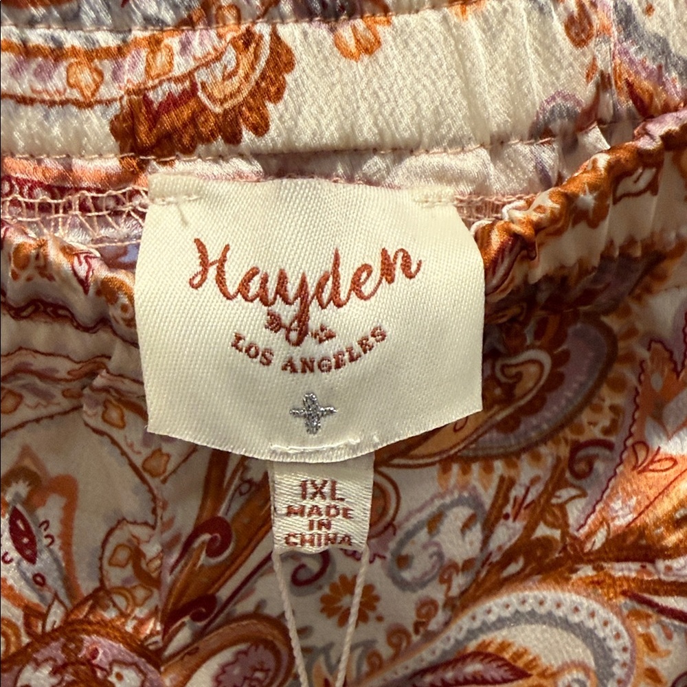 Hayden Paisley Maxi Skirt in Red and Cream - Picture 2 of 7